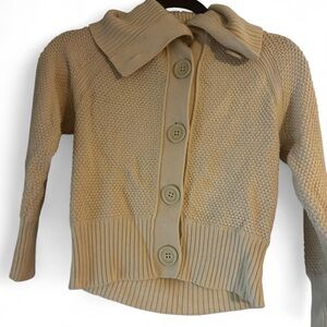American Eagle Outfitters Cream Button-Up Cardigan
